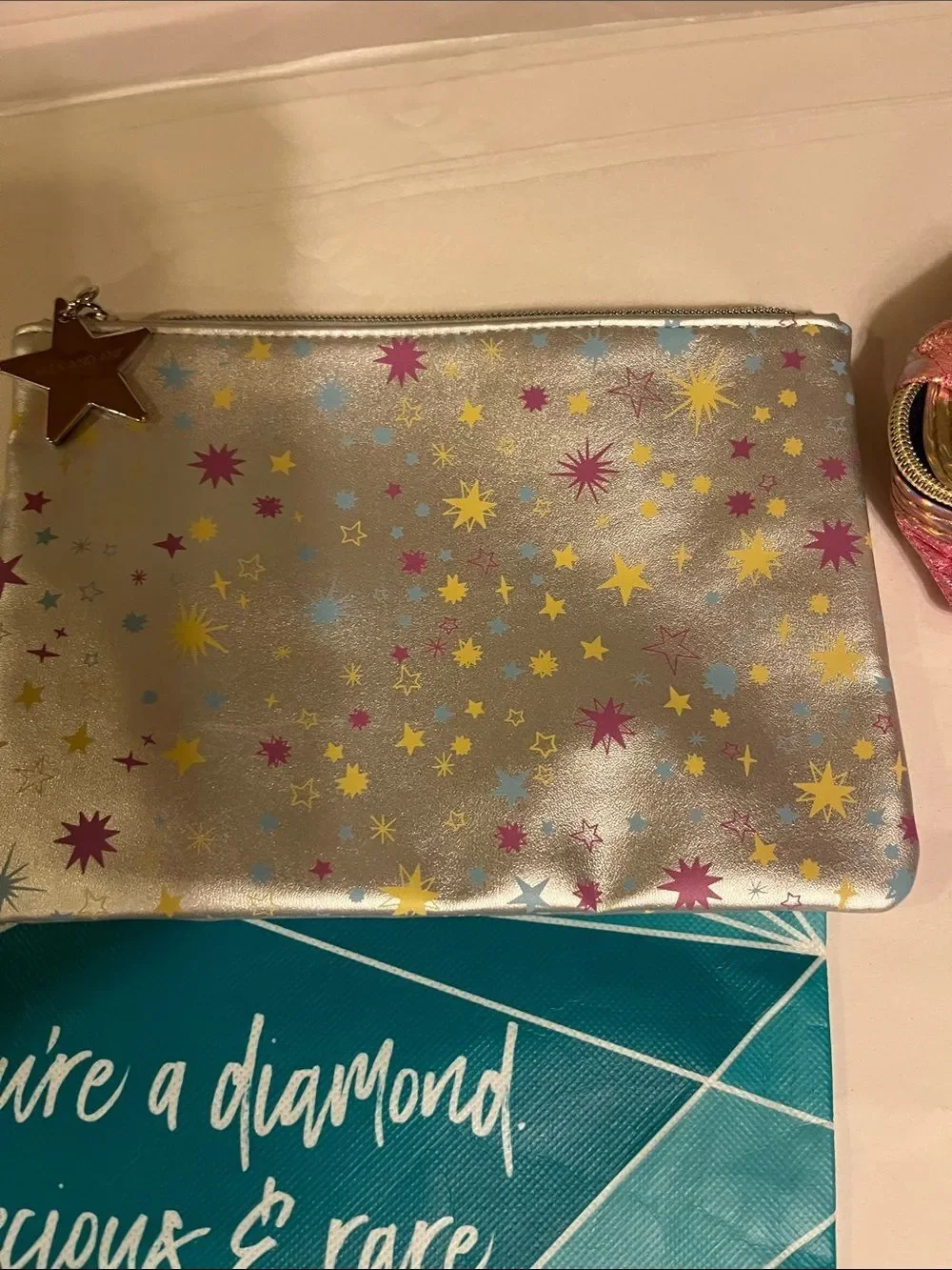 KEVIN.MURPHY Metallic Mauve Cosmetic Pouch